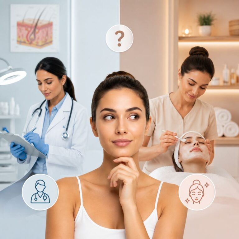 Quick Comparison_ Dermatologist vs Cosmetologist