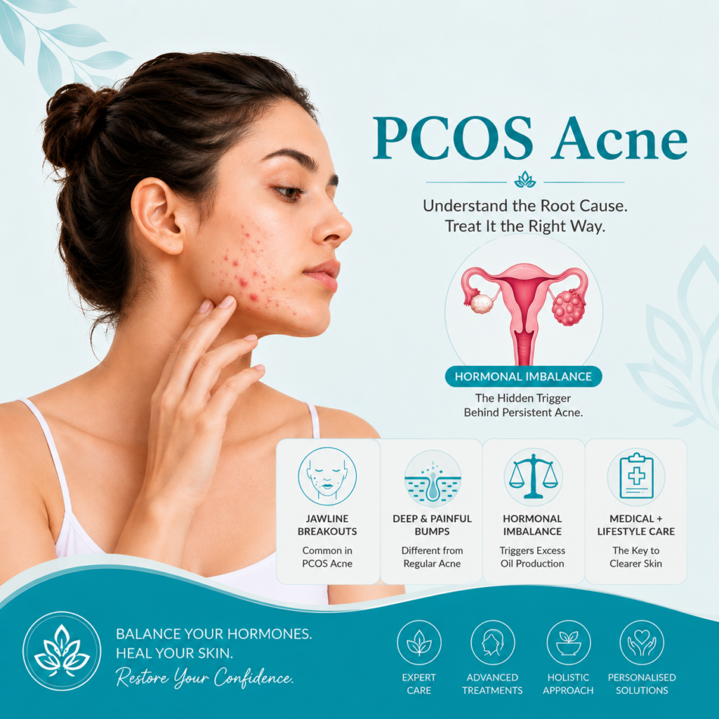 PCOS Acne Causes, Symptoms & Treatment